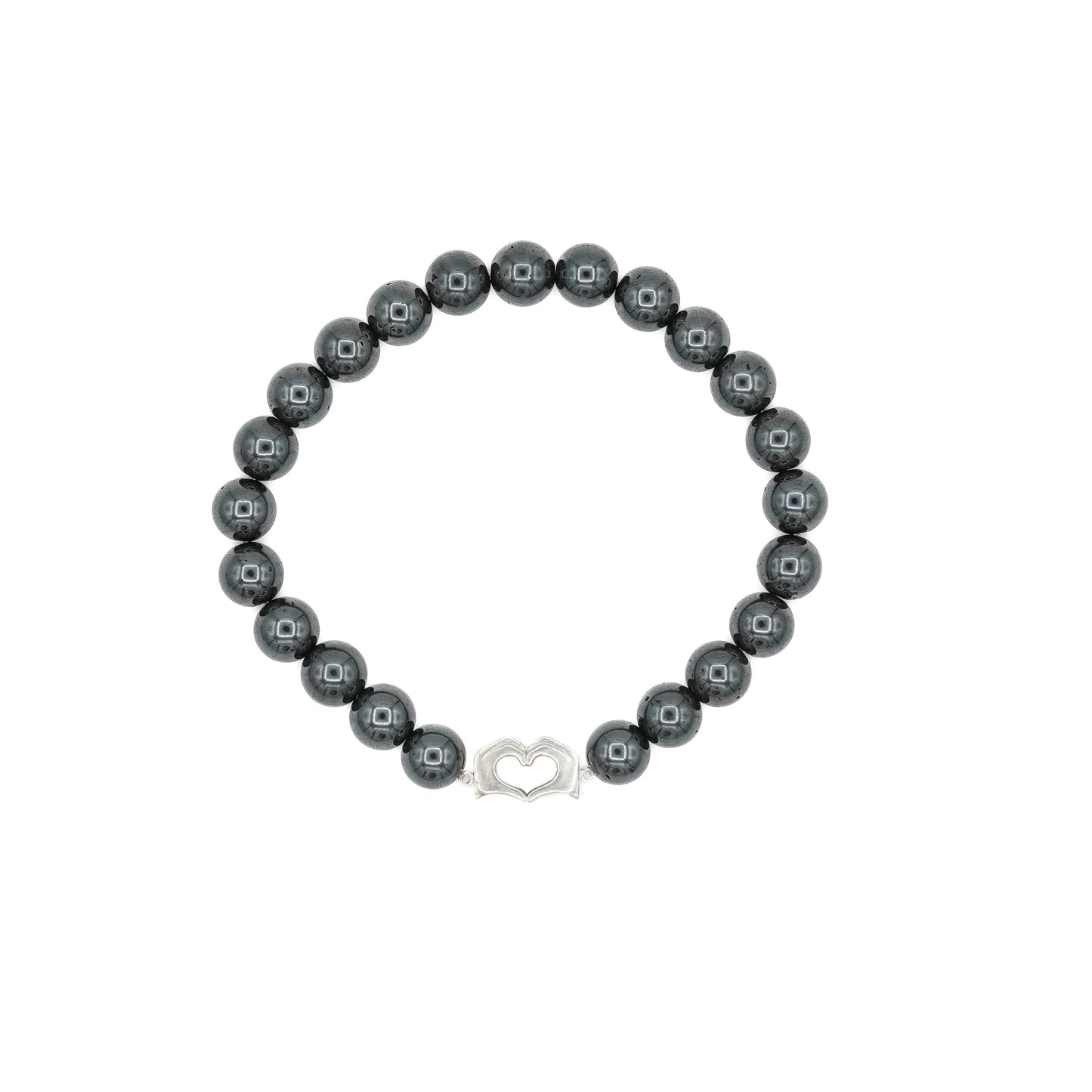 Smooth Hematite Beaded Bracelet