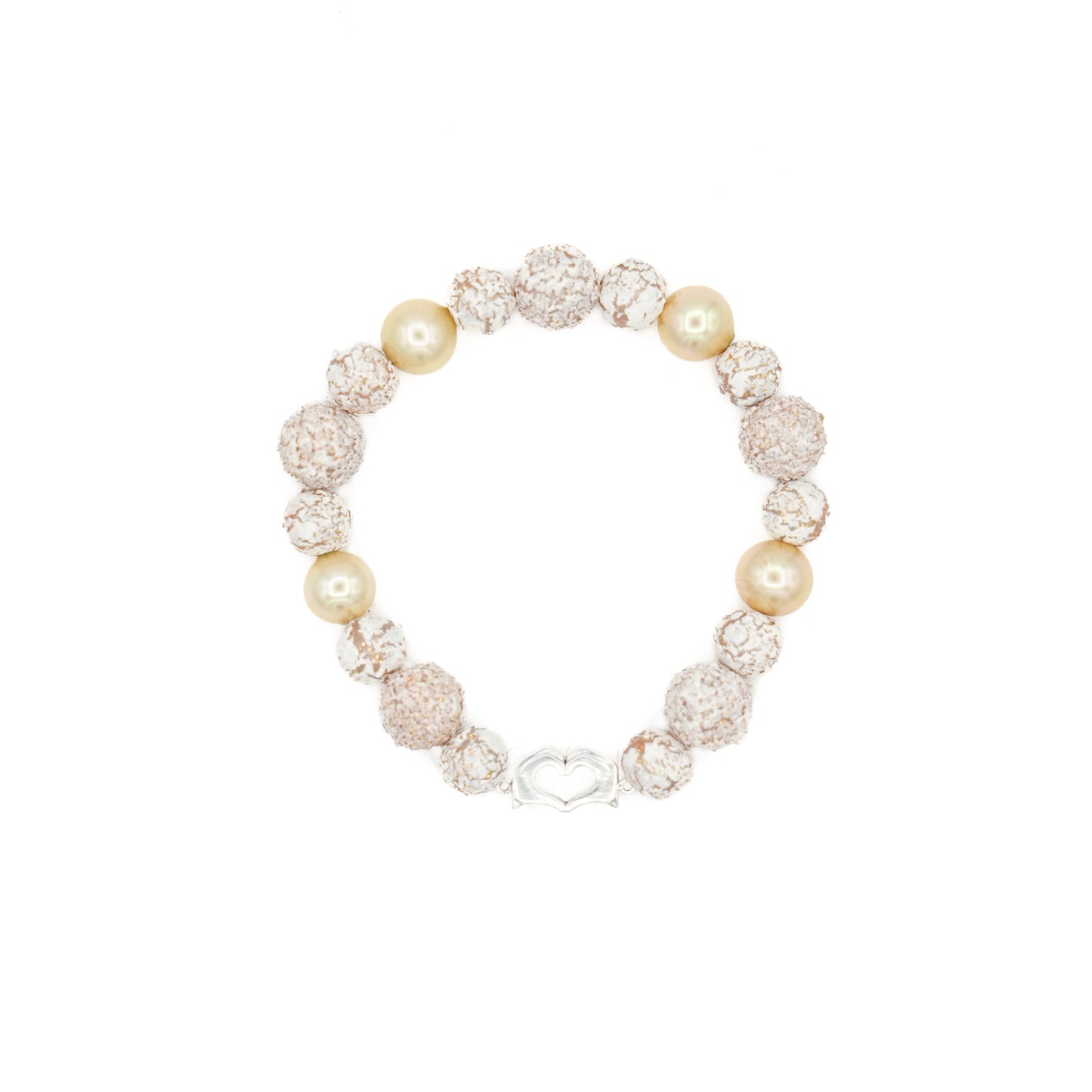 Vintage Textured Beaded Bracelet