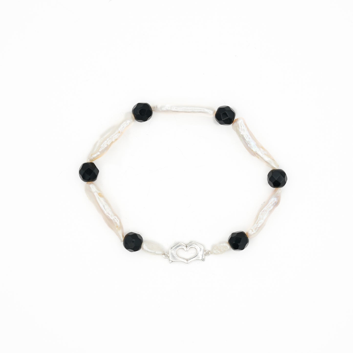 Fresh Water Pearl & Faceted Bead Bracelet