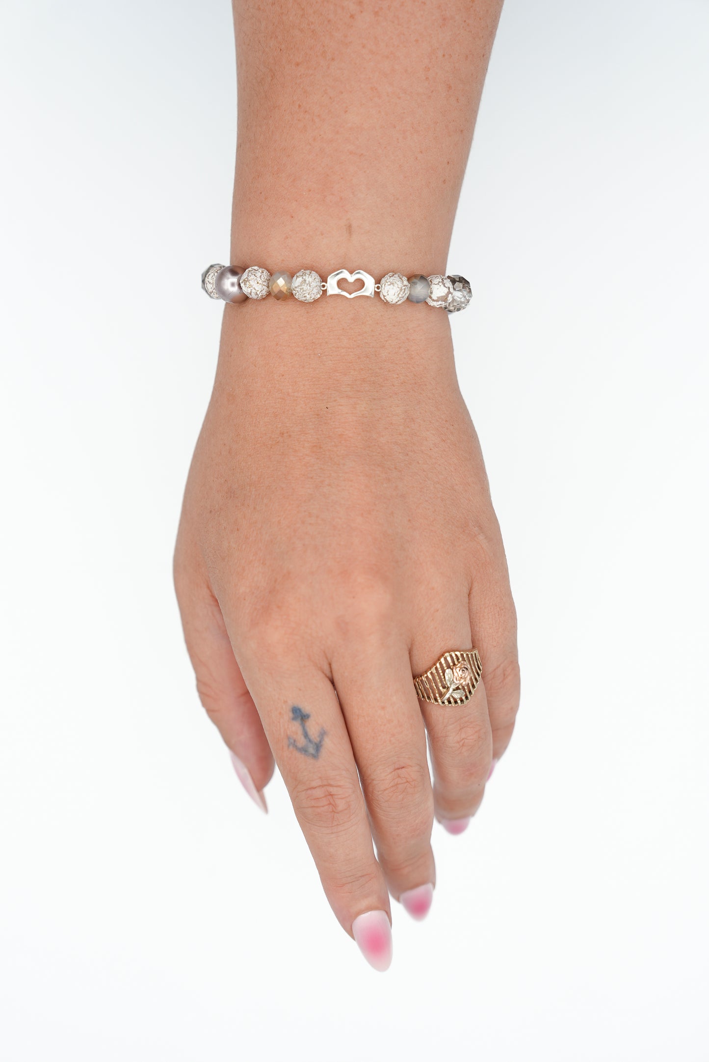 Mixed Texture Beaded Bracelet
