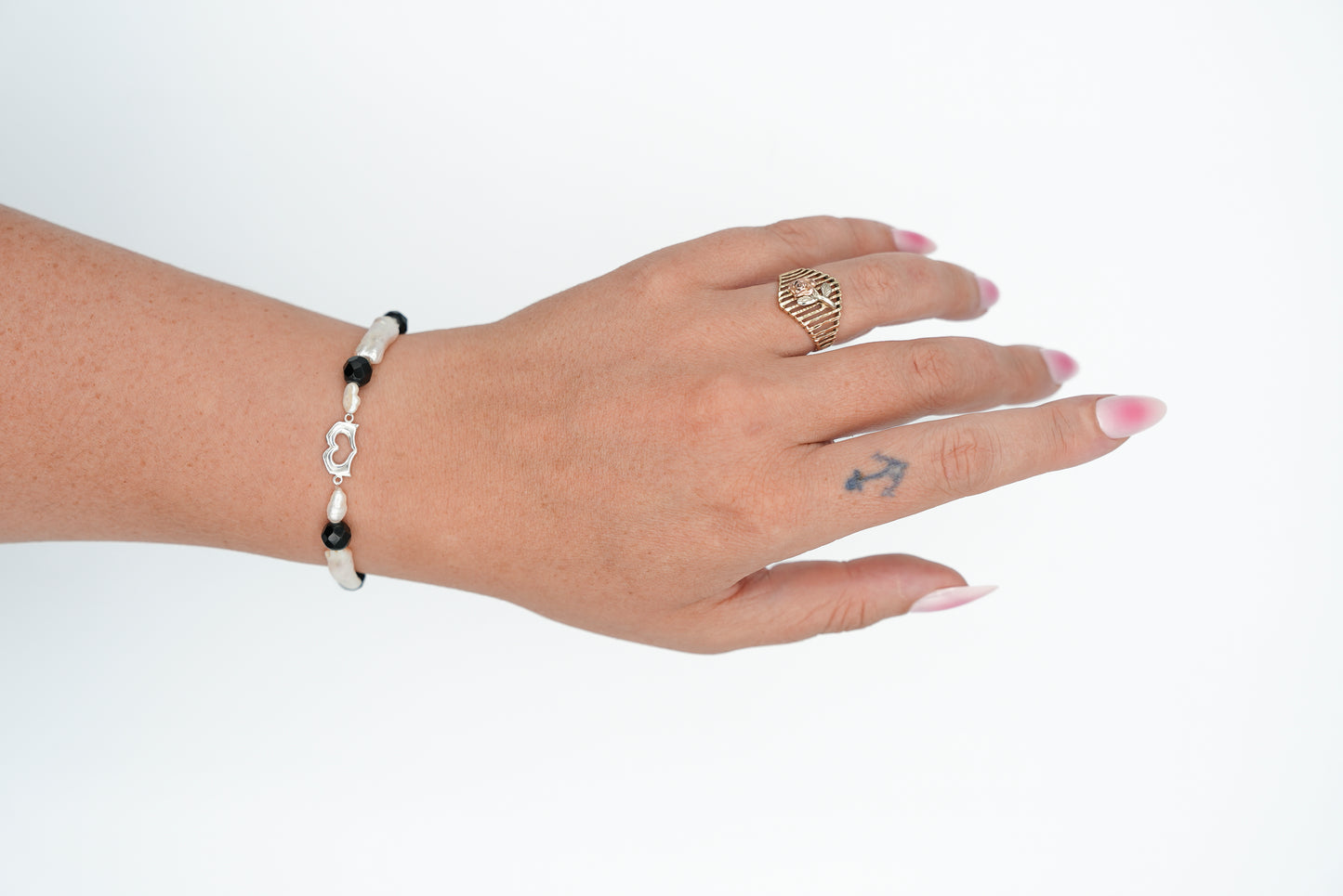 Fresh Water Pearl & Faceted Bead Bracelet