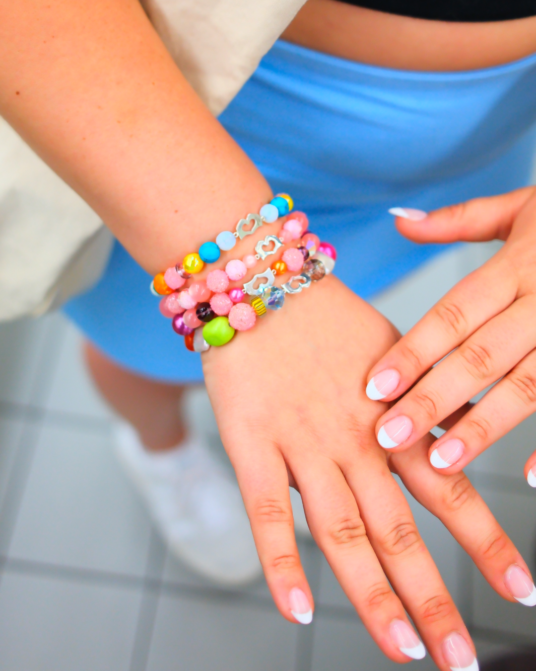 Fun Mixed Glass & Vintage Bead Bracelet