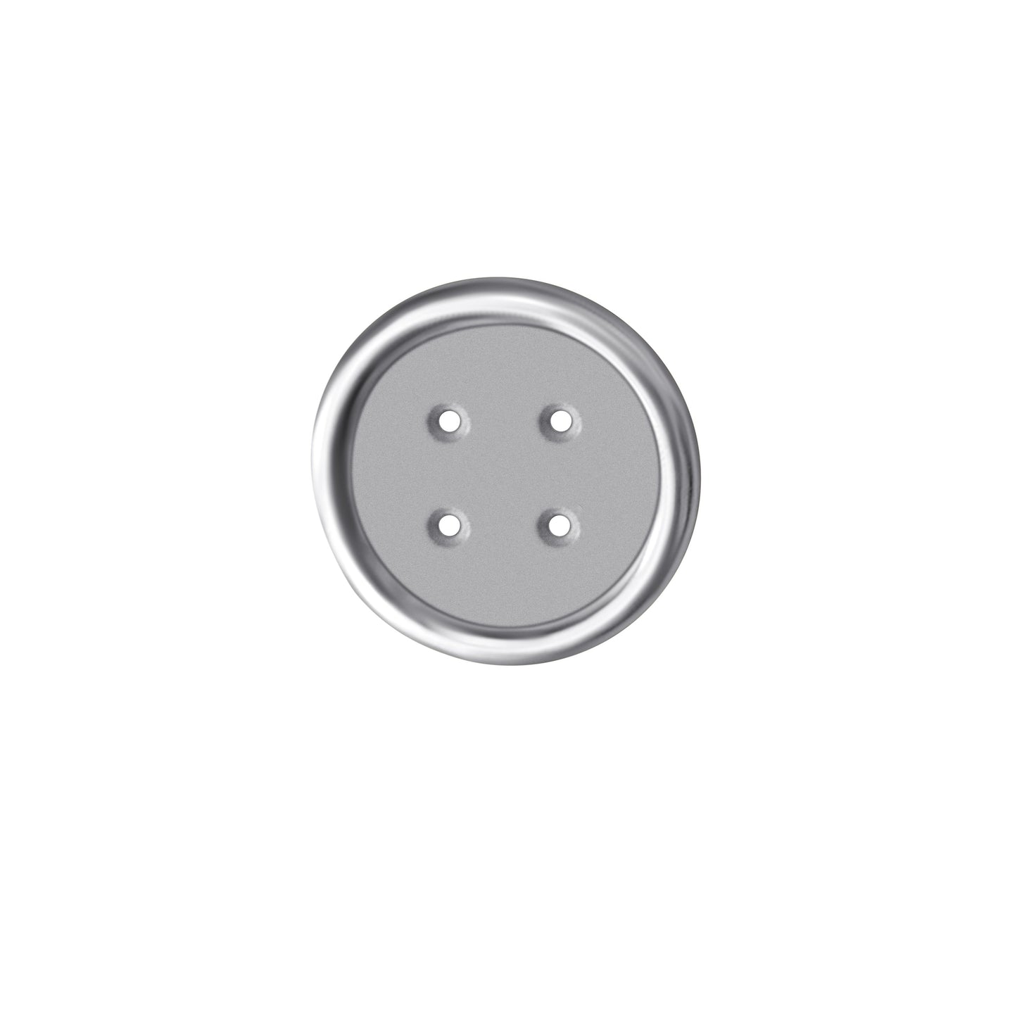 Medium Sterling Silver Button Pin