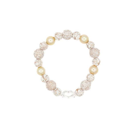 Vintage Textured Beaded Bracelet
