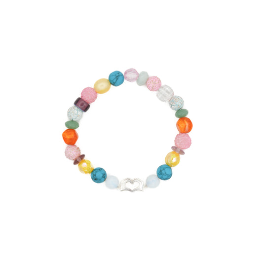 Fun Mixed Glass & Vintage Bead Bracelet