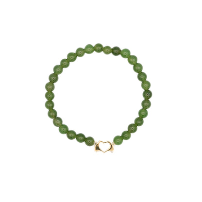 Vintage Jade Meets 18KT Beaded Bracelet