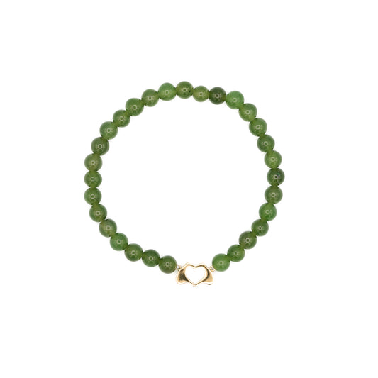 Vintage Jade Meets 18KT Beaded Bracelet
