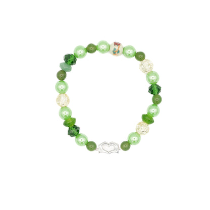 Jade & Glass Mixed Bead Bracelet