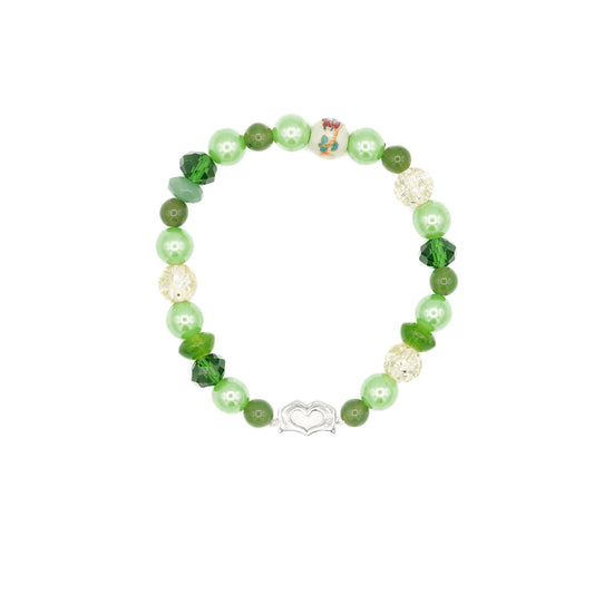 Jade & Glass Mixed Bead Bracelet